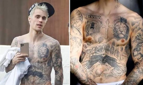 Image result for justin bieber new tattoo