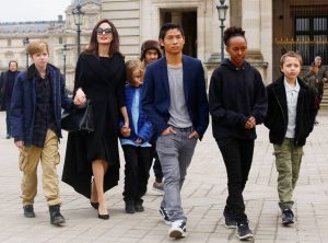 angelina jolie and her kids