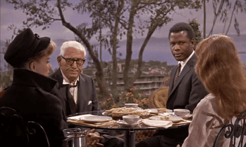 Spencer Tracy and Katharine Hepburn in a scene from his final movie, "Guess Who’s Coming to Dinner," released in 1967.