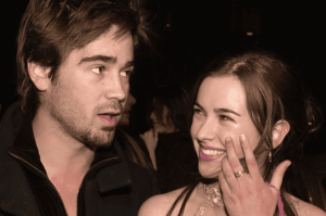 Amelia Warner and Colin Farrell in Tahiti ceremony