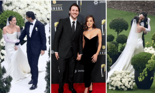 osh Allen and Hailee Steinfeld wedding with celebrity guests.