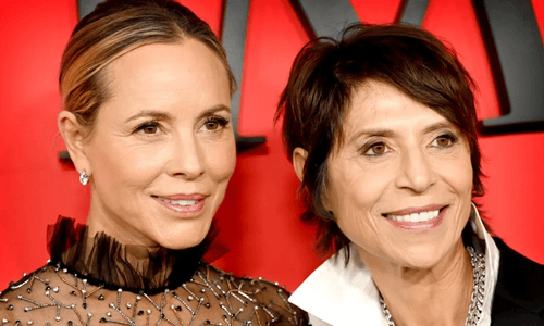 Maria Bello and Dominique Crenn at a public event before their 2025 breakup