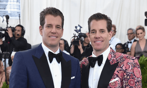 Cameron and Tyler Winklevoss, identical twins known for the Facebook lawsuit and crypto investments.