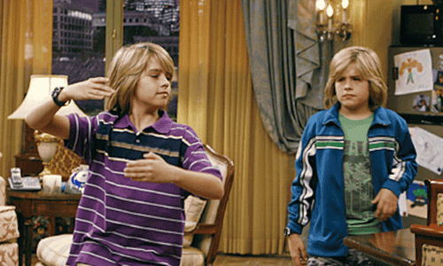 Dylan and Cole Sprouse, the famous Disney Channel twins from The Suite Life of Zack & Cody.