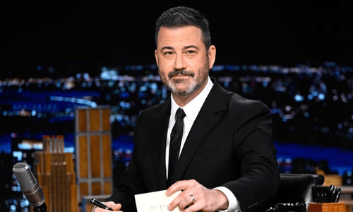 Jimmy Kimmel hosting Jimmy Kimmel Live after his suspension, marking a free speech victory supported by ACLU.