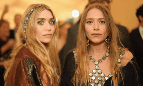 Mary-Kate and Ashley Olsen, iconic twin sisters who shared the role of Michelle Tanner in Full House.