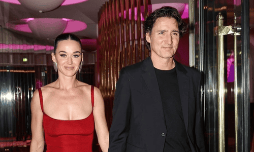 Justin Trudeau seen in a public appearance in Canada before going public with Katy Perry in Paris.