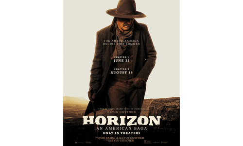 Kevin Costner in a dramatic scene from Horizon: An American Saga, his ambitious Western film series