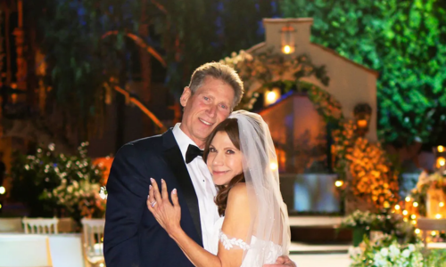 Gerry Turner and Theresa Nist at their Golden Bachelor wedding before revealing details of their breakup.