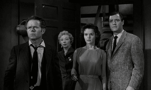 The iconic mansion from House on Haunted Hill (1959) known for its sinister traps and ghostly presence.