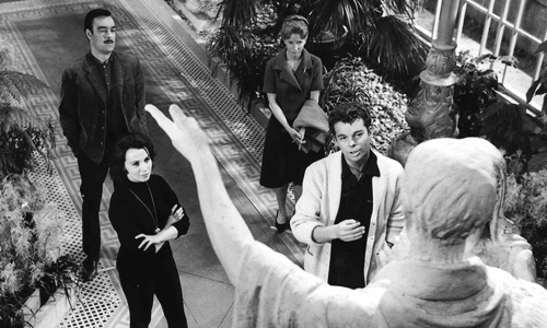 Hill House exterior from The Haunting (1963), one of cinema’s most terrifying haunted mansions.