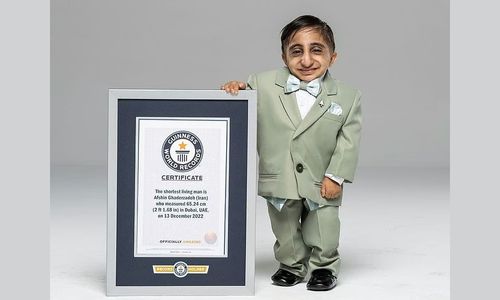 Afshin Esmaeil Ghaderzadeh of Iran, the current shortest living man according to Guinness World Records.
