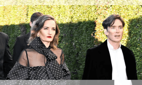 Cillian Murphy with his wife Yvonne McGuinness at a public event.