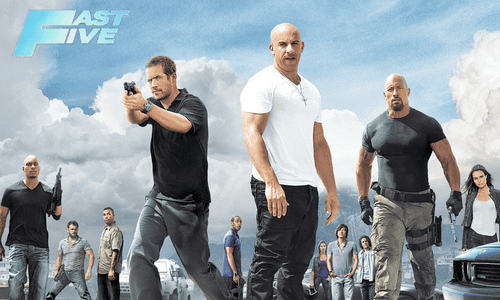 Fast Five vault chase scene featuring Dodge Chargers that turned muscle cars into action heroes.