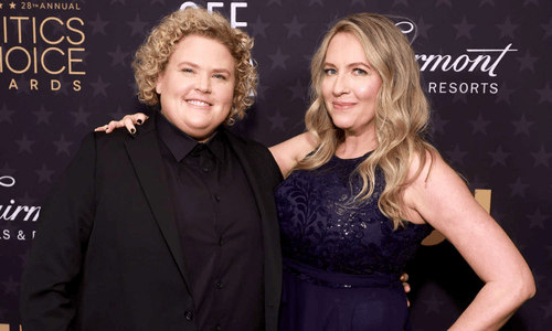 Fortune Feimster and wife Jacquelyn Jax Smith before their 2025 breakup