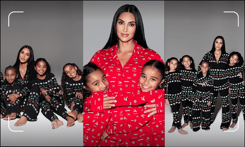 Kim Kardashian showcasing her minimalist, modern Christmas decor with her family during Hollywood Christmas celebrations 2025.