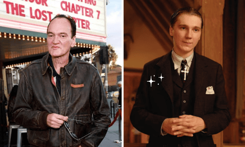 “Collage featuring Quentin Tarantino and Paul Dano as discussions intensify over Tarantino’s remarks on There Will Be Blood.”