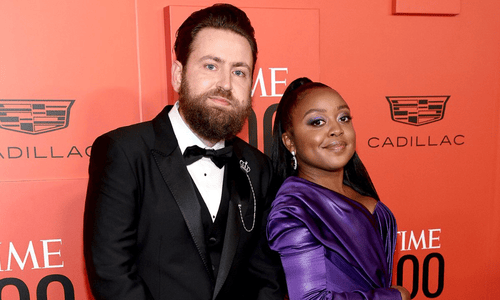 Quinta Brunson and Kevin Jay Anik pictured before their 2025 breakup