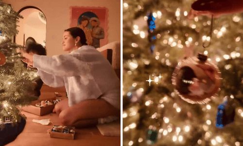 Selena Gomez and Taylor Swift enjoying a cozy, intimate Christmas celebration together in 2025.