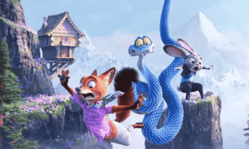 "Zootopia 2 still image featuring Judy Hopps and Nick Wilde during an action moment, used to illustrate the movie’s worldwide success."