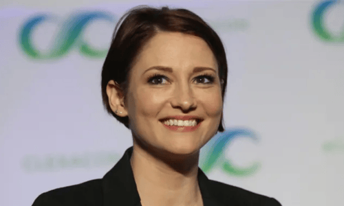 Chyler Leigh speaking about her long-term bipolar disorder journey