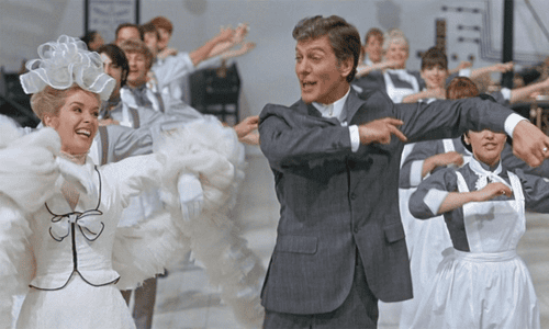 Dick Van Dyke as Caractacus Potts in Chitty Chitty Bang Bang.