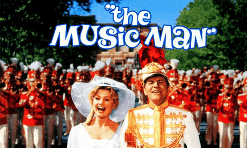Dick Van Dyke as Harold Hill in The Music Man