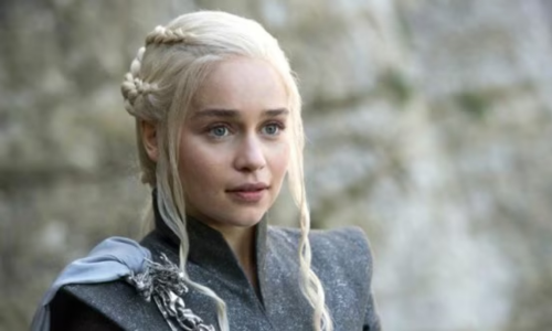 Emilia Clarke during a post-Game of Thrones interview