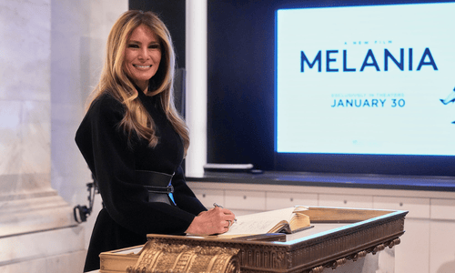 Scenes from Melania Trump’s documentary showing her early life and White House years