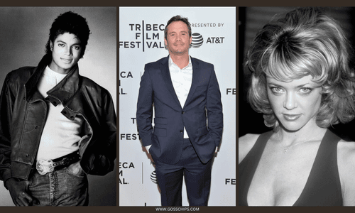 Michael Jackson, Philip Seymour Hoffman, and Lisa Robin Kelly collage.