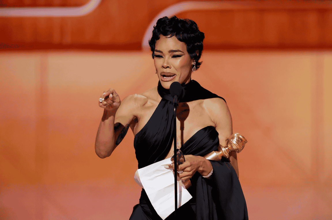 Teyana Taylor Wins Her First Golden Globe in Emotional Moment