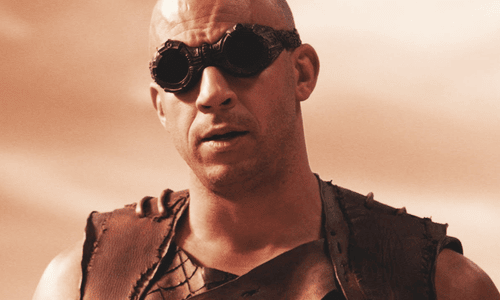 Vin Diesel as Riddick in the 2013 sci-fi film