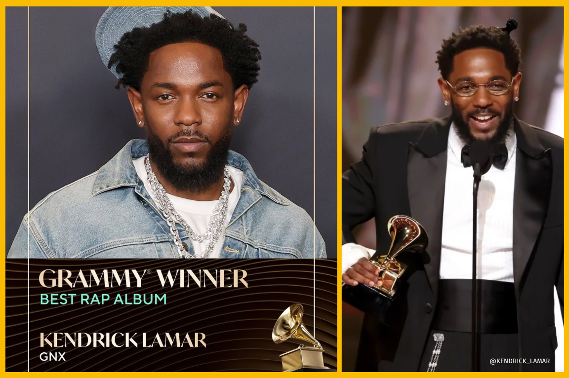 Most Awarded Rapper in Grammy History: Kendrick Lamar