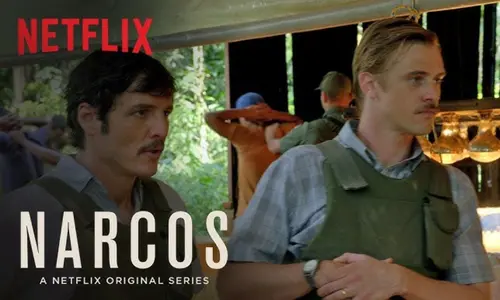 Narcos is a critically acclaimed Netflix crime drama (2015–2017).