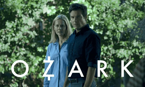 Ozark (TV series) on Netflix, stars Jason Bateman and Laura Linney as Marty and Wendy Byrde.