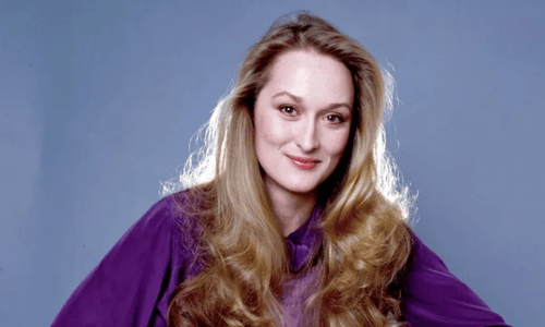 Young Meryl Streep during her early acting years, showcasing the stage presence that launched her career.