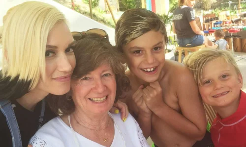 Gwen Stefani spending time with her children, sharing the story behind her pregnancy at 44.