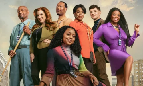 The cast of the television comedy series Abbott Elementary.