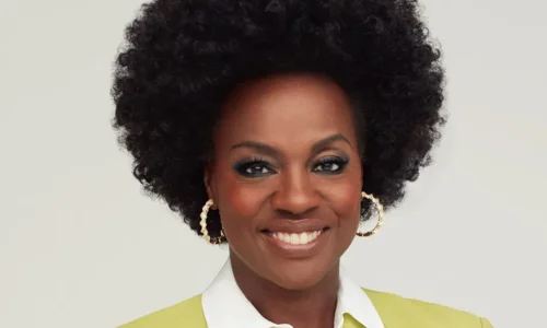A stunning professional portrait of Viola Davis looking confident and regal.
