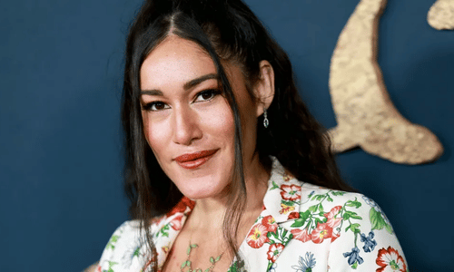 Q'orianka Kilcher in her avatar getup acted as Neytiri.