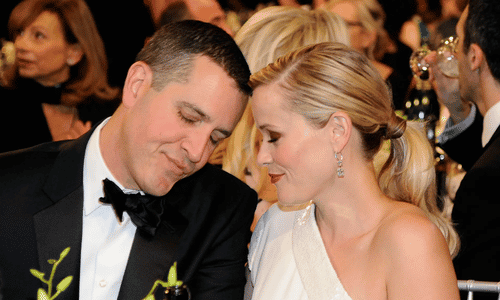 Reese Witherspoon and ex-husband Jim Toth at a formal event prior to their 2023 divorce.