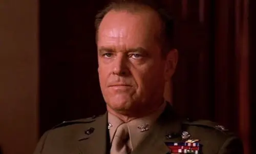 Jack Nicholson as Colonel Nathan Jessup in A Few Good Men courtroom drama