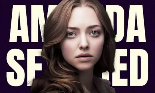 Amanda Seyfried featured in a collage highlighting some of her most popular movie roles