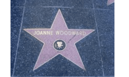 Joanne Woodward's Hollywood Walk of Fame star on Hollywood Boulevard in Los Angeles