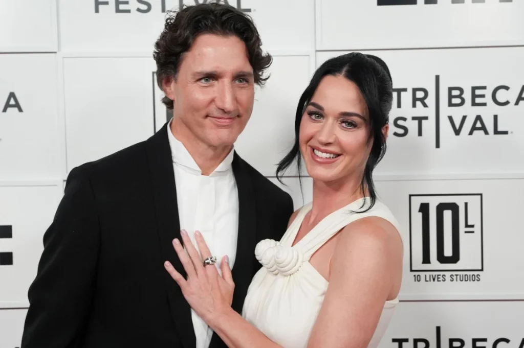 Katy Perry and Justin Trudeau Make Red Carpet Debut at Tribeca
