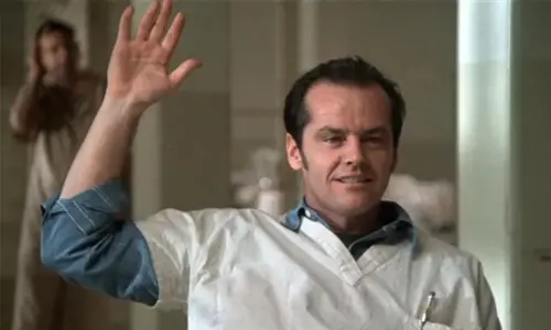 Jack Nicholson as Randle McMurphy in One Flew Over the Cuckoo's Nest