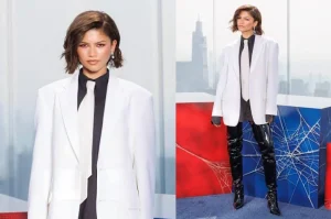 Zendaya Goes Pantsless With Tom Holland at ‘Spider-Man’ Event