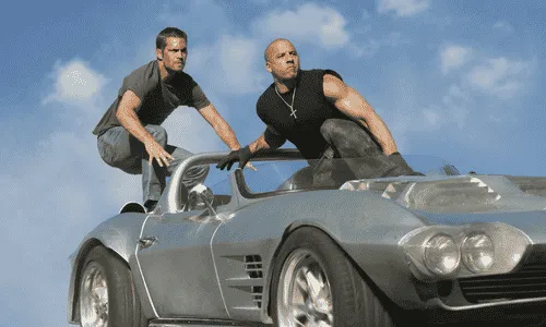 Vin Diesel as Dominic Toretto in a Fast and Furious movie scene