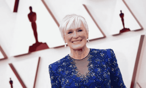 Glenn Close smiling at a public event