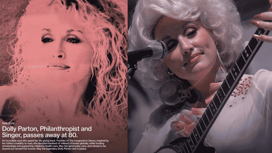 Jessica Alba posts a heartfelt Instagram story honoring country music legend Dolly Parton.